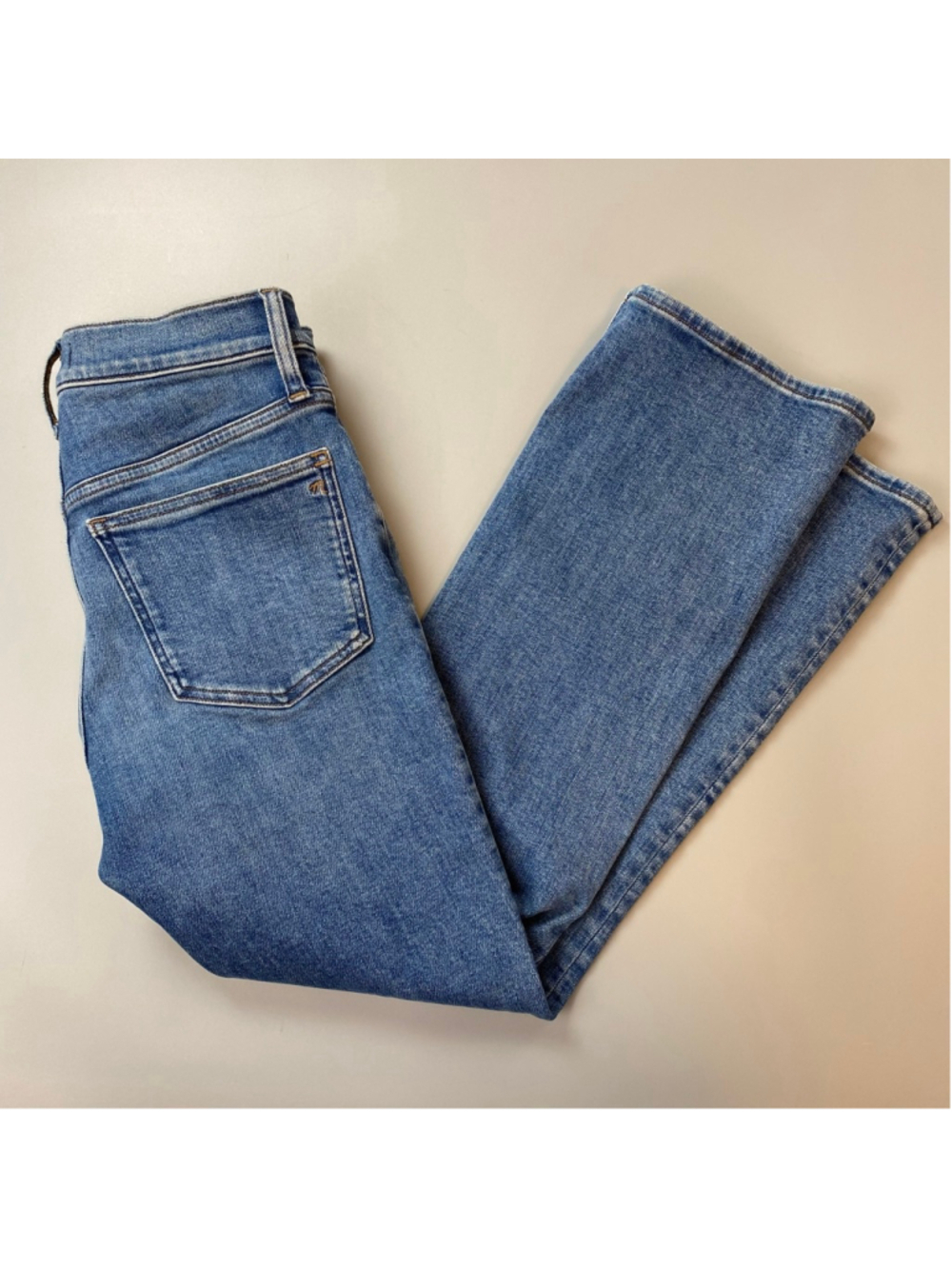 Madewell Jeans Womens 27 Mid-Rise Kick Out Flare Ankle Clean Girl Scandi Minimal